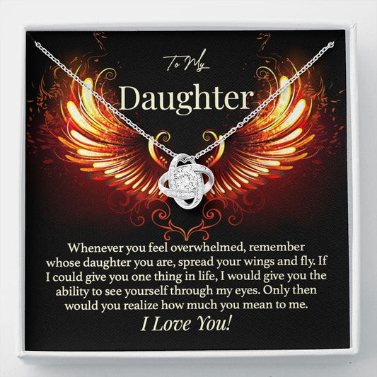 Spread Your Wings Daughter Encouragement Necklace
