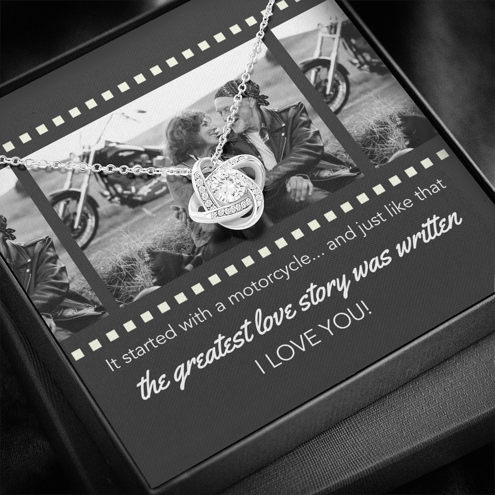 Custom Photo Greatest Love Story Forever Love Necklace