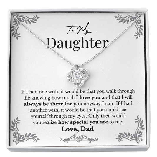 Always There For You Daughter Necklace