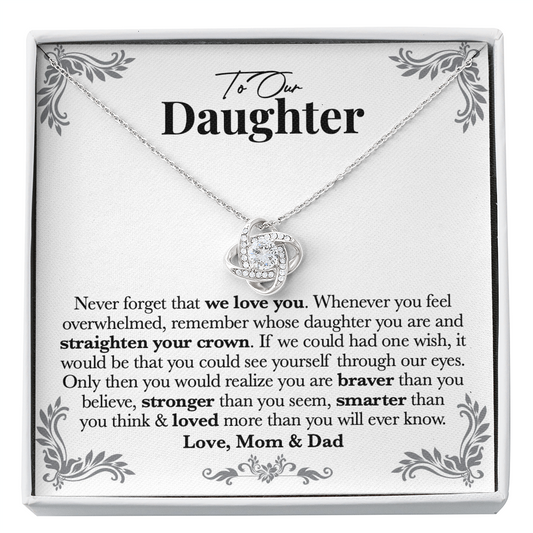 Daughter Loved More Than You Know Necklace