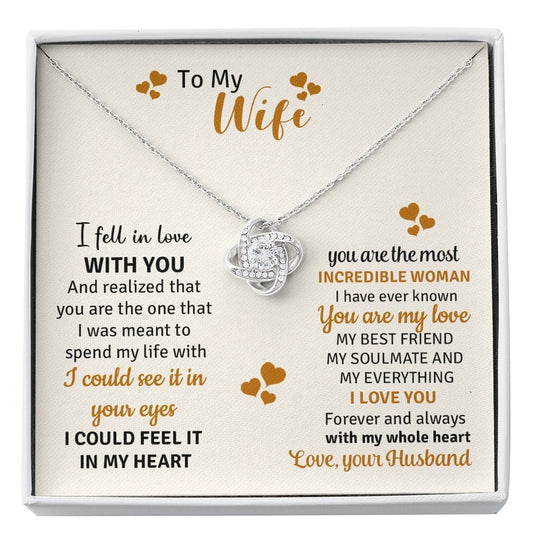 Wife Forever Love Knot Necklace