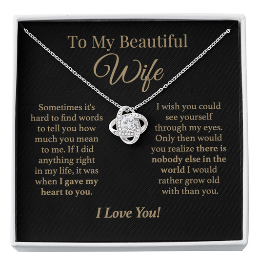 To My Wife Forever Love Necklace