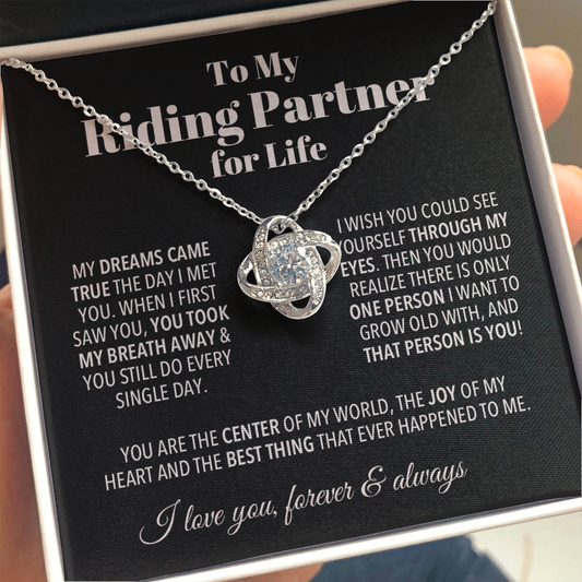 Riding Partner Forever Love Valentine's Necklace
