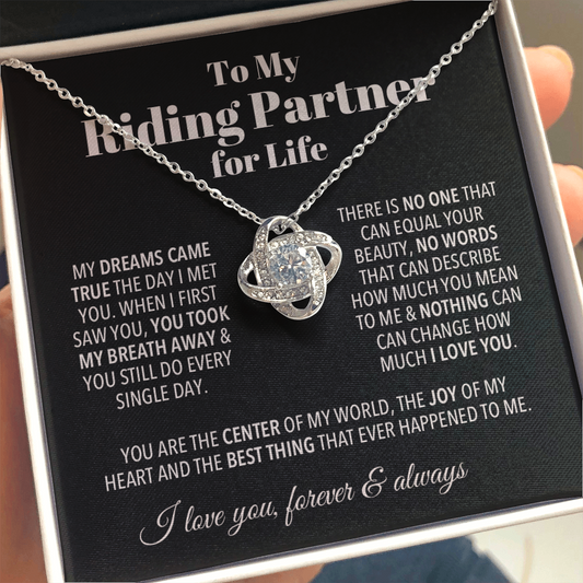 Riding Partner Forever Love Valentine's Necklace