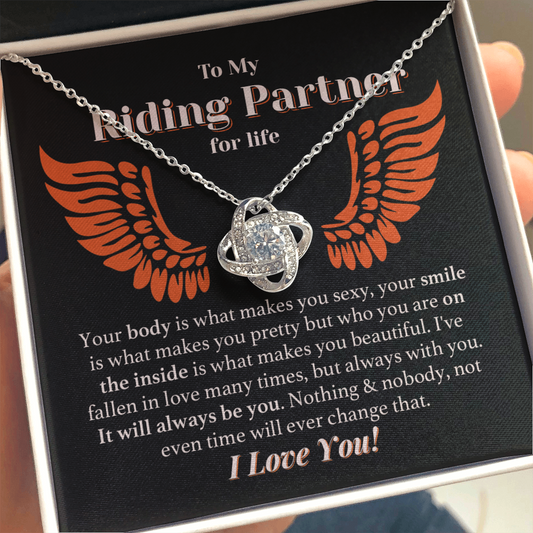 Riding Partner for Life Forever Love Necklace