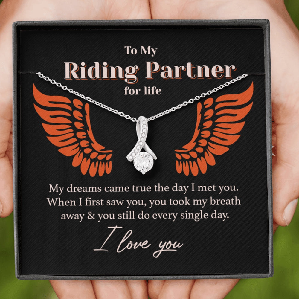 My Riding Partner for Life Eternity Necklace