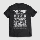 Chubby Bearded Biker - Standard T-shirt
