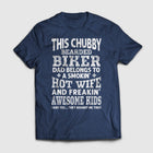 Chubby Bearded Biker - Standard T-shirt