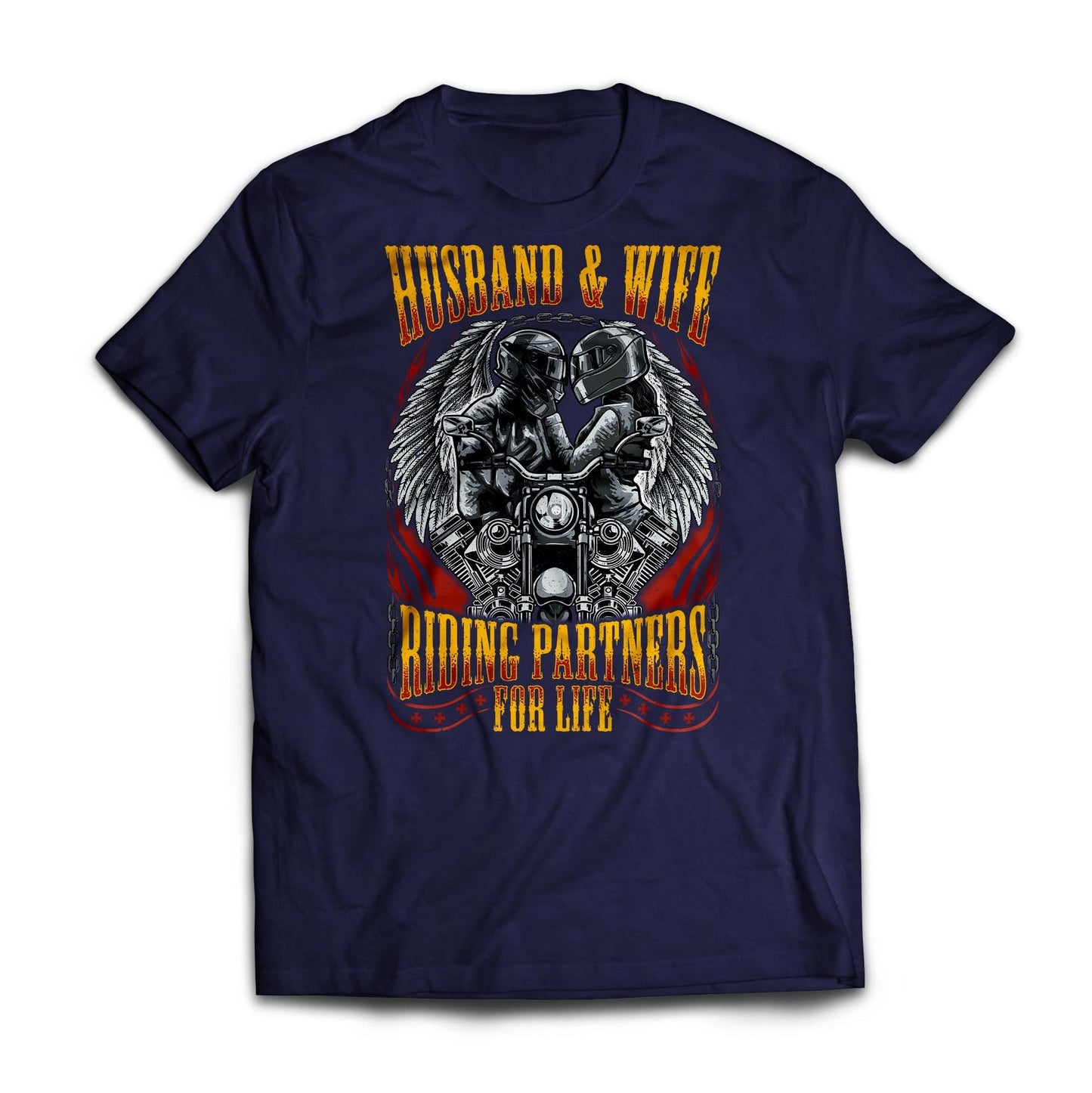 Husband & Wife - Riding Partners For Life - Standard T-shirt
