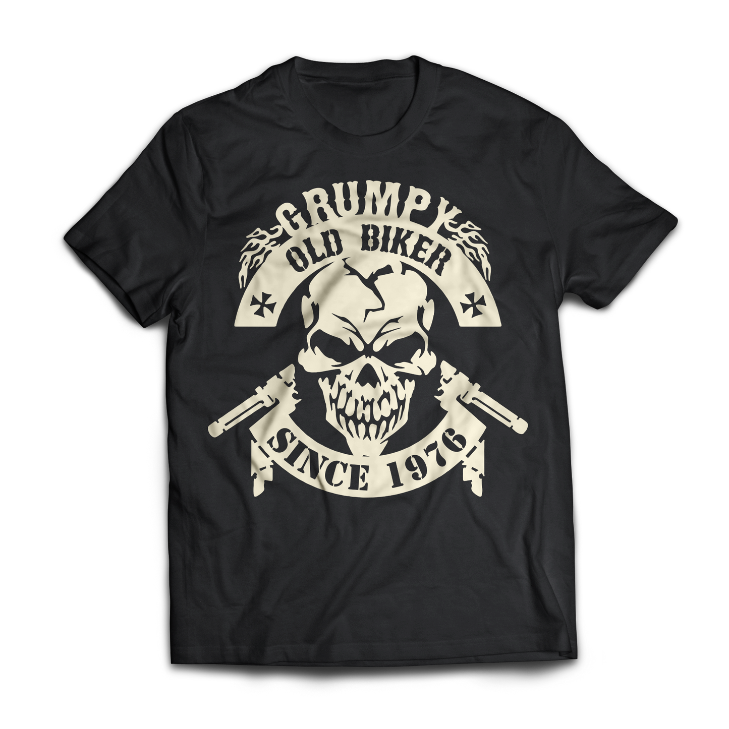 Personalized Grumpy Biker Standard T-shirt - Front Print