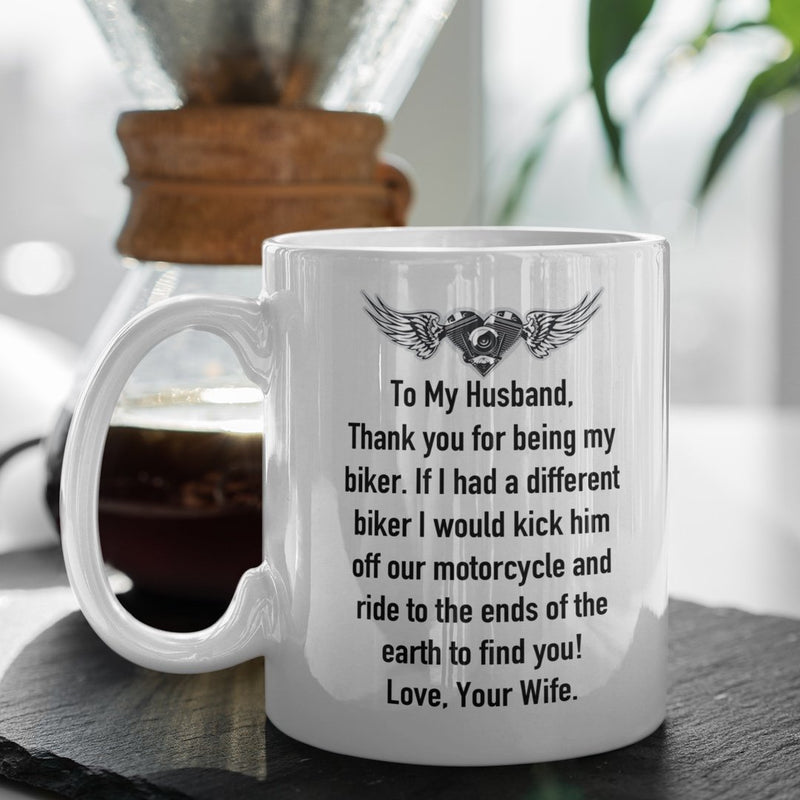 Funny Husband Biker 15oz Mug