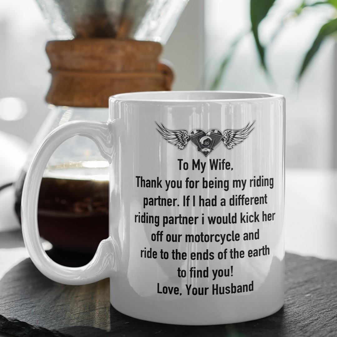 Funny Wife Biker 15oz Mug