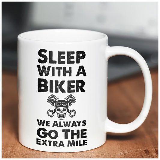 Go The Extra Mile Funny Biker 15oz Mug