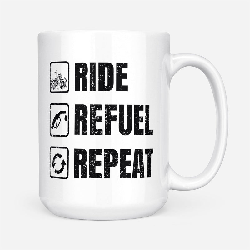 Ride Refuel Repeat Biker Mug