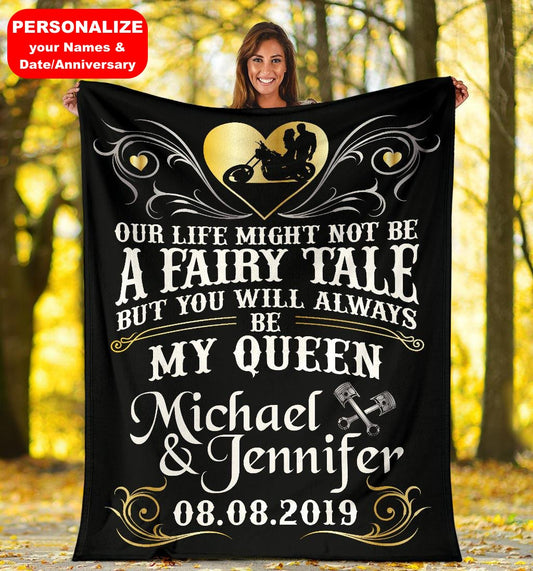 PERSONALIZED You Will Always Be My Queen Blanket