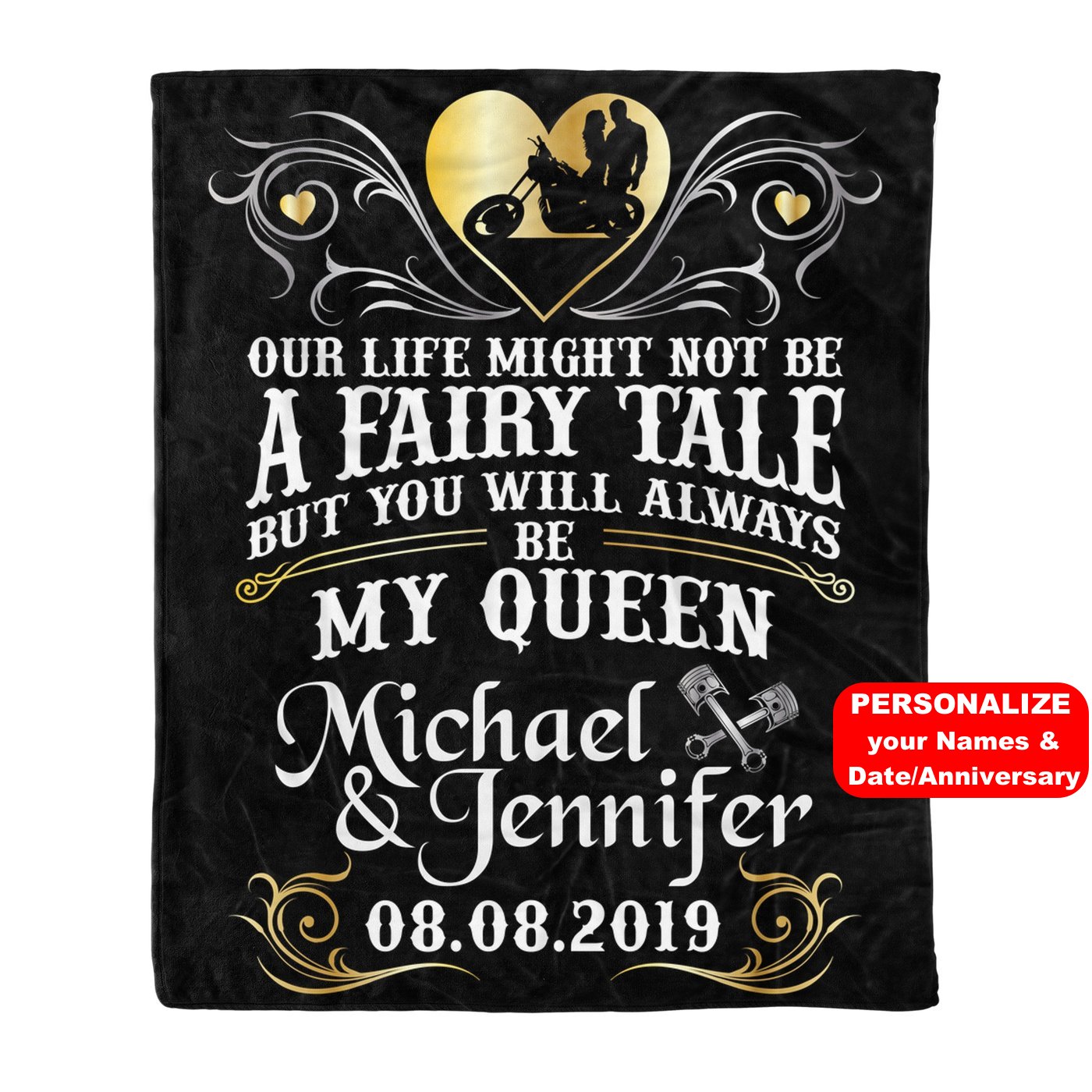 PERSONALIZED You Will Always Be My Queen Blanket