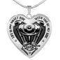 Life Is One Sweet Ride Biker Love Necklace