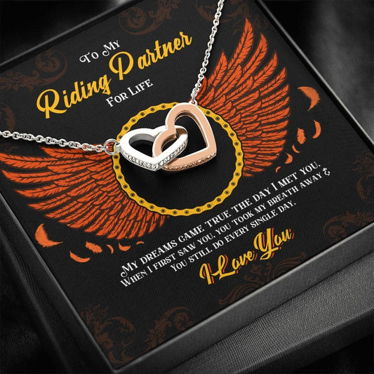Jewelry - My Riding Partner, My Dreams - Circle Chain Heart Necklace