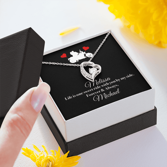Jewelry - PERSONALIZED Life Is One Sweet Ride Heart Necklace