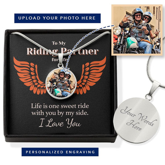 Jewelry - Personalized One Sweet Ride Photo Necklace
