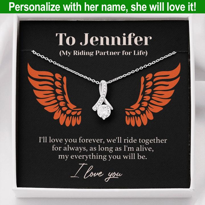 Jewelry - Personalized Riding Partner Forever Love Necklace