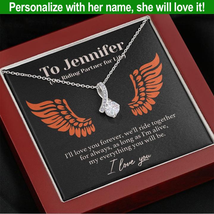 Jewelry - Personalized Riding Partner Forever Love Necklace