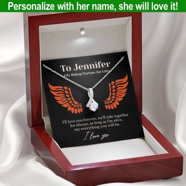 Jewelry - Personalized Riding Partner Forever Love Necklace