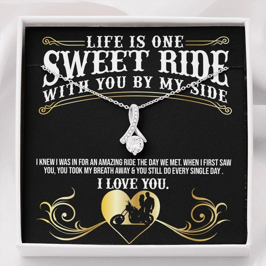 Jewelry - Sweet Ride Biker Love Necklace