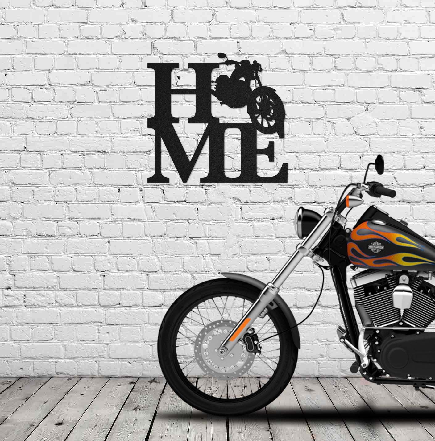 Biker Home Metal Wall Art (🇺🇸Made In The USA)