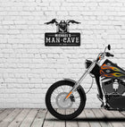Biker Man Cave PERSONALIZED Metal Wall Art (🇺🇸USA Made)
