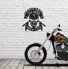 Grumpy Old Biker Metal Art  (🇺🇸Made In The USA)