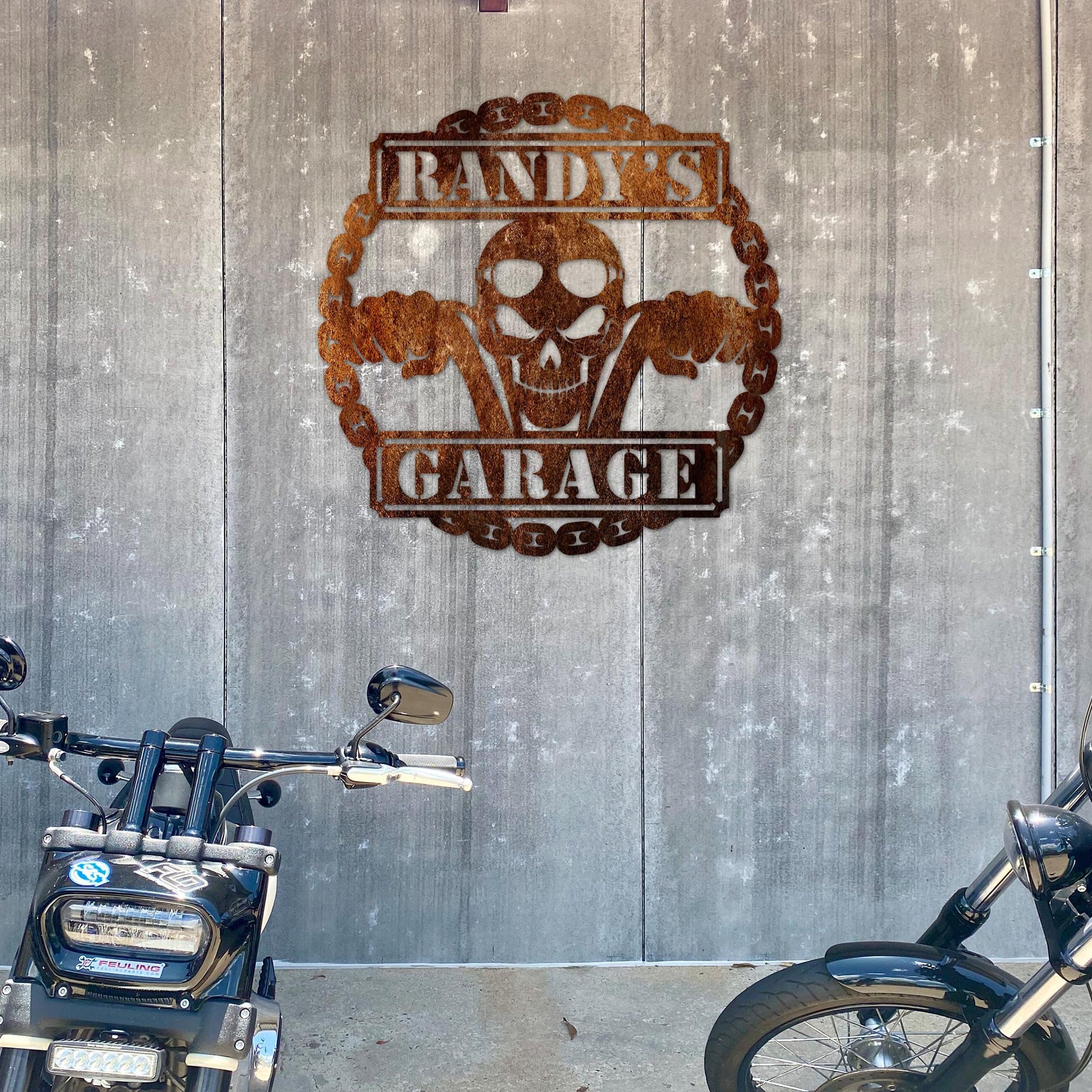 Biker Motorcycle Skull Metal Sign Modern Rockabilly Tin Decorative Signs  Plaque Gate Garden Yard Man Cave