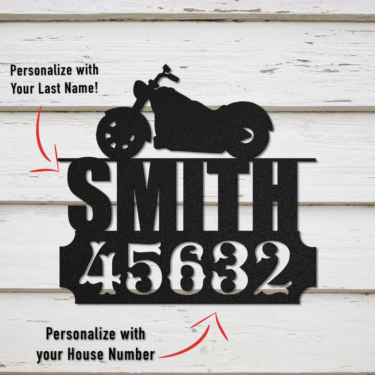PERSONALIZED Biker House/Letterbox Number (🇺🇸Made In The USA)
