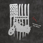 PERSONALIZED - Biker Patriot Flag Metal Wall Art (🇺🇸Made In The USA)