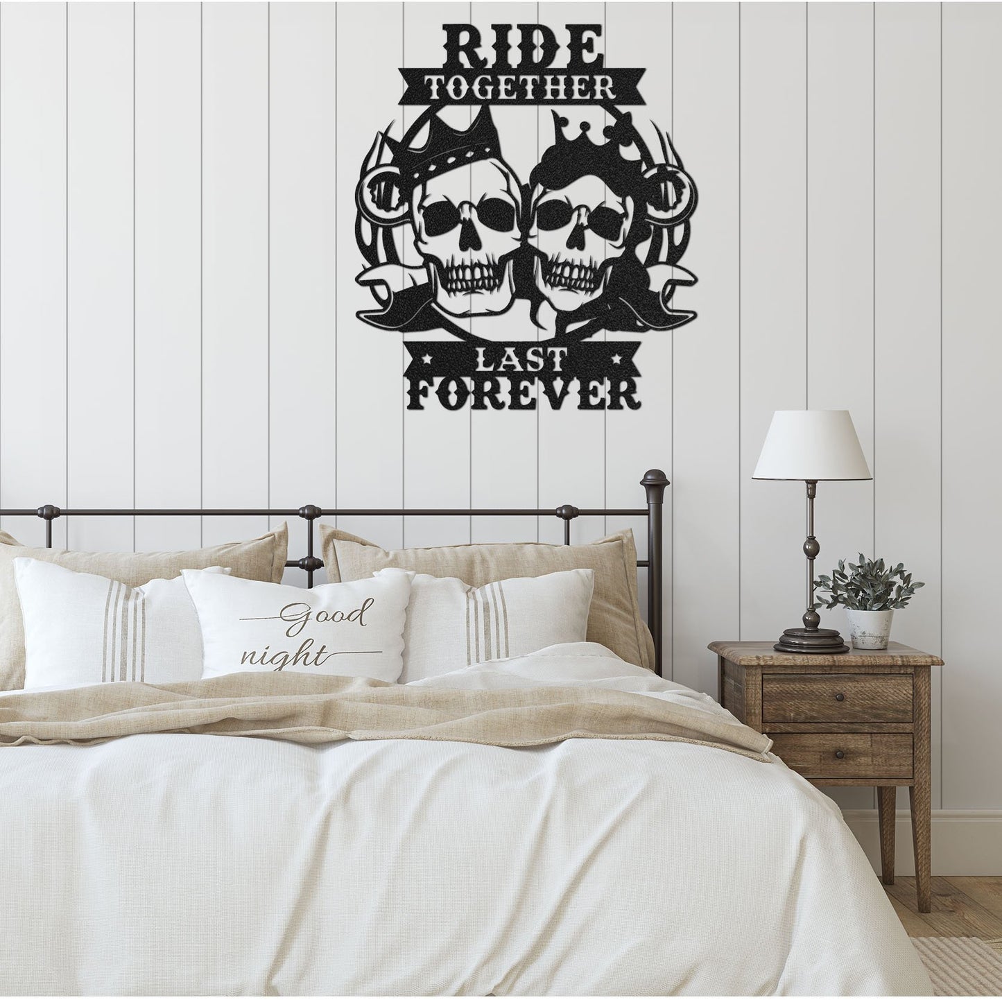Ride Together Last Forever Metal Wall Art (🇺🇸Made In The USA)