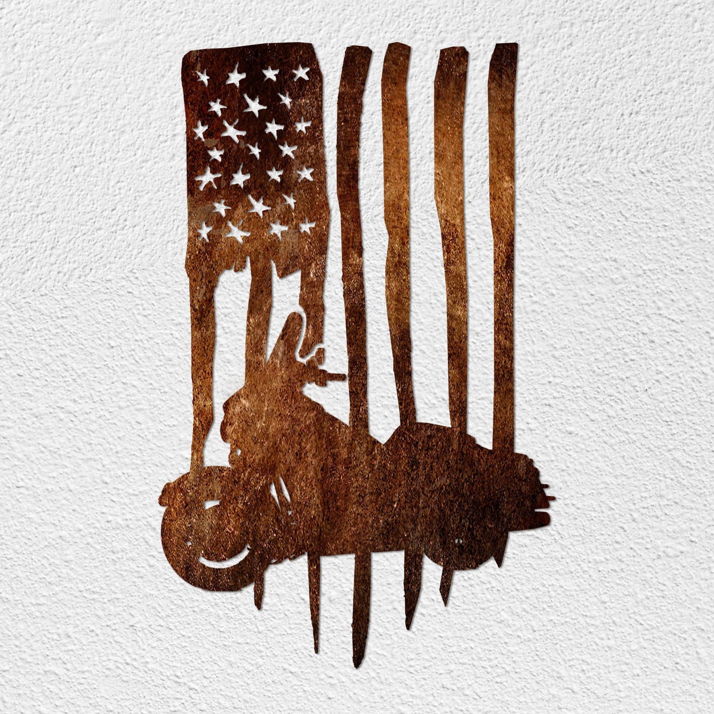 Road G Patriot Flag Metal Wall Art (🇺🇸Made In The USA)