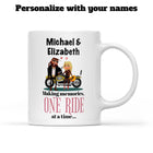 Personalized Making Memories Biker Couple Mug