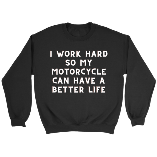 Funny Biker Work Hard Shirt