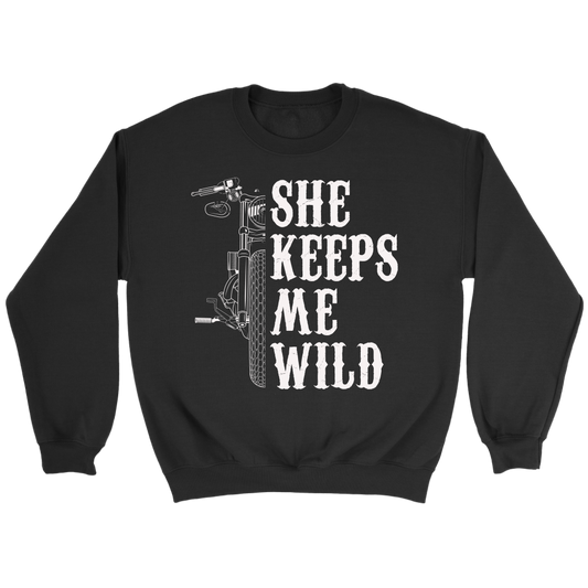 She Keeps Me Wild Biker Shirt