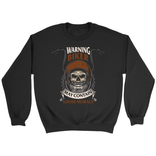 Warning - May Contain Loose Morals Biker Shirt