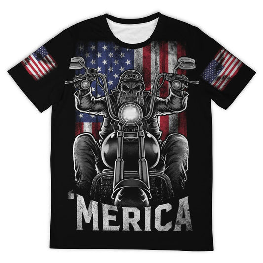 American Biker All Over Print Shirt