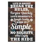 Life Is Short Enjoy The Ride Premium Canvas